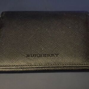 Burberry Textured Black Leather Wallet